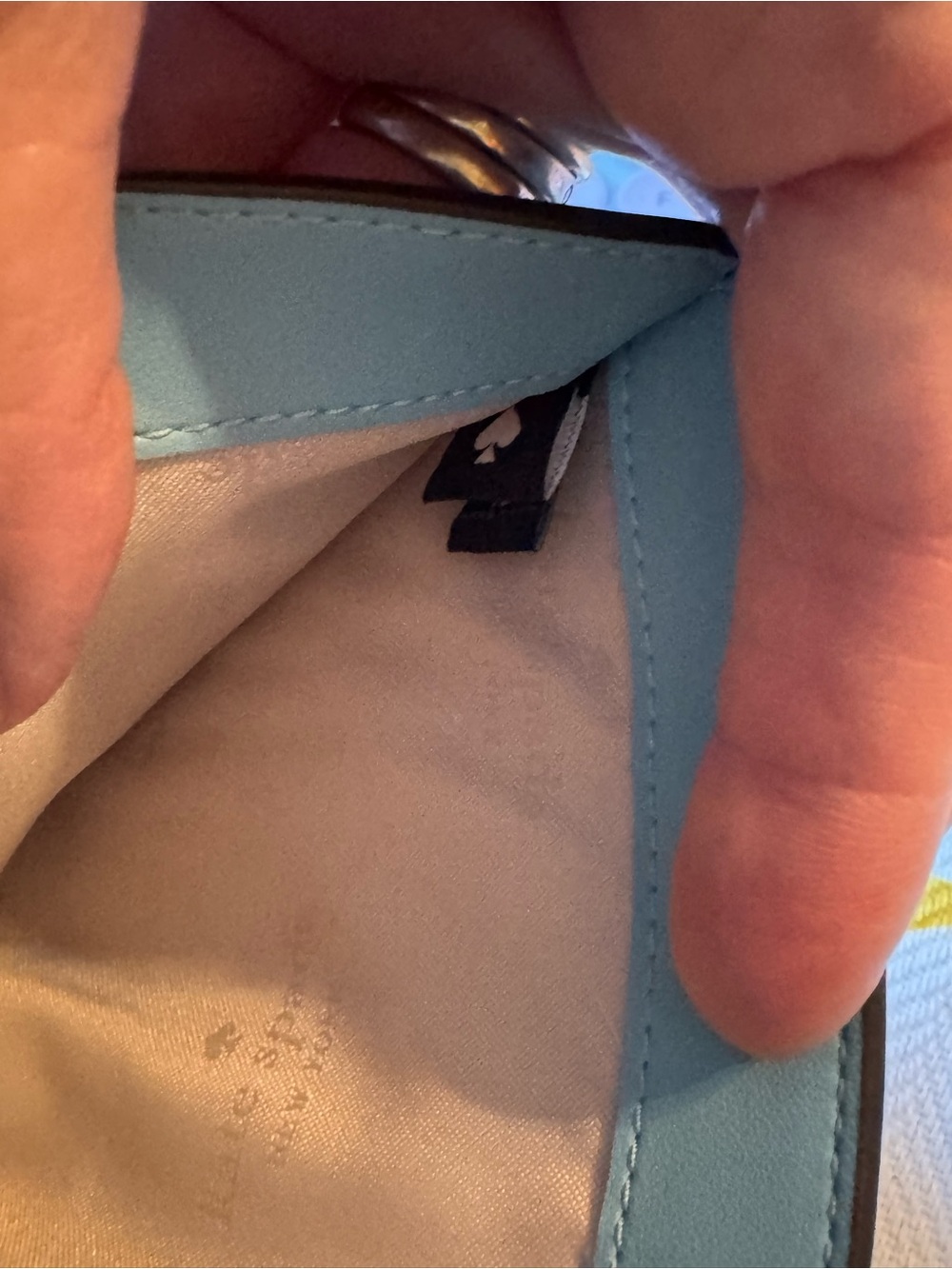 kate spade Two-Tone Leather Wallet EUC and a 3 pack of fashion Earrings NWT - Picture 12 of 13